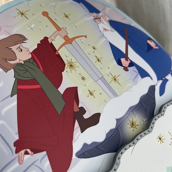 🩵⚔️ sword in the stone Disney Loungefly King Arthur Archimedes - Picture 7 of 7